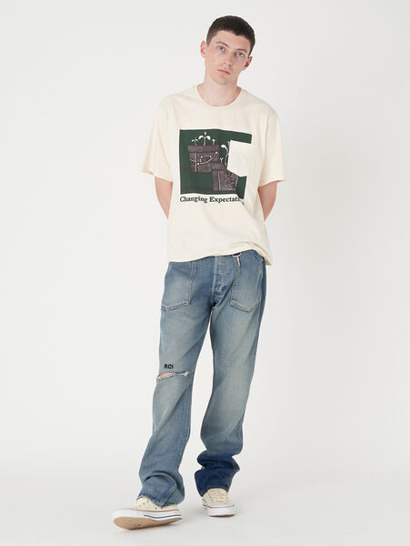 RCI X LEVI'S POCKET T-SHIRT IN NATURAL